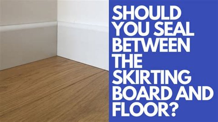 How do you fill the gap between floorboards and skirting boards?