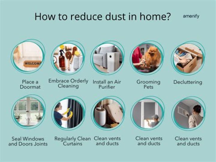How do you get rid of dust in the air in your house?