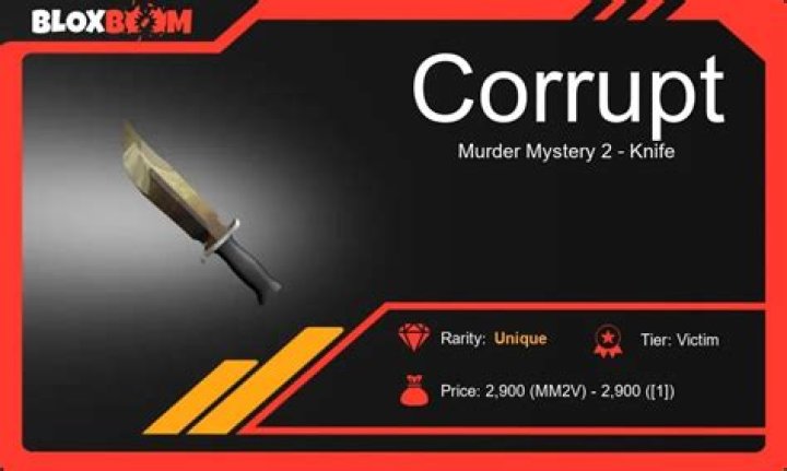 How do you get the corrupt knife in MM2?