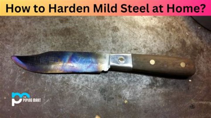 How do you harden metal in the oven?
