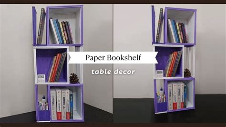 How do you make a bookshelf newspaper?