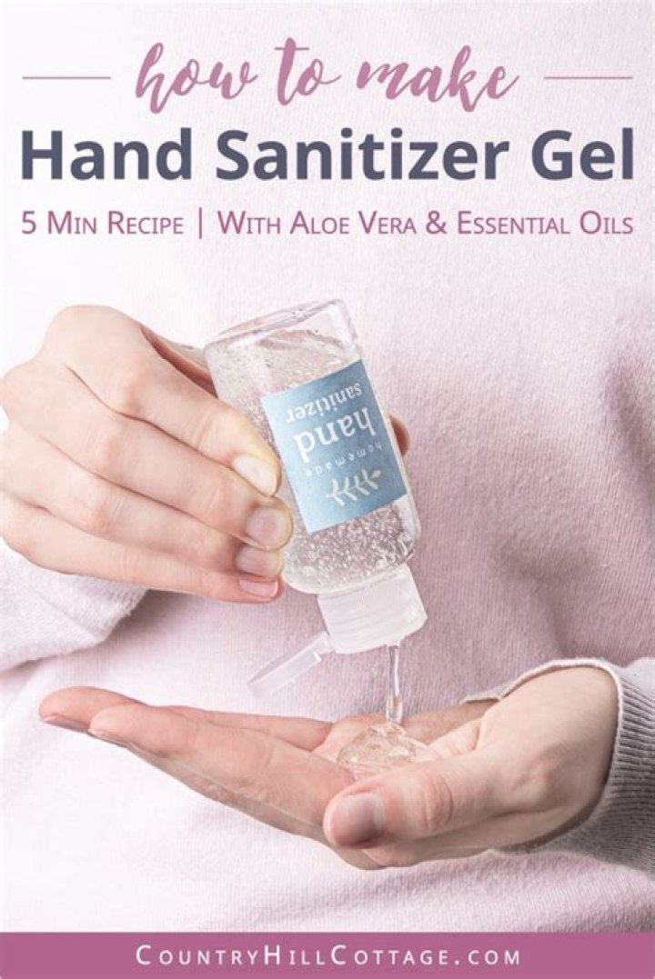 How do you make hand sanitizer without aloe vera gel?
