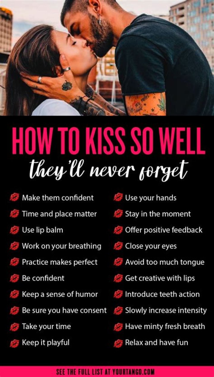 How do you make kissing taste good?