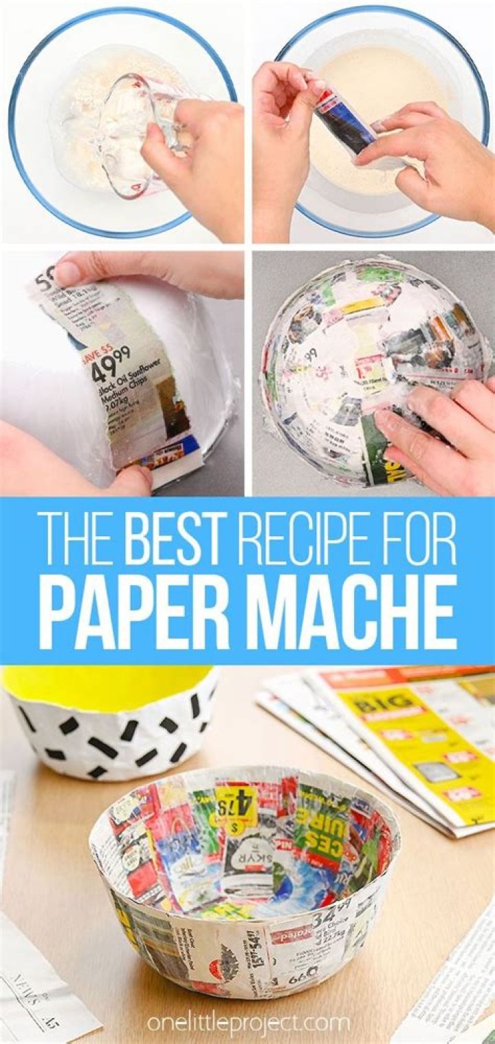 How do you make paper mache with newspaper?