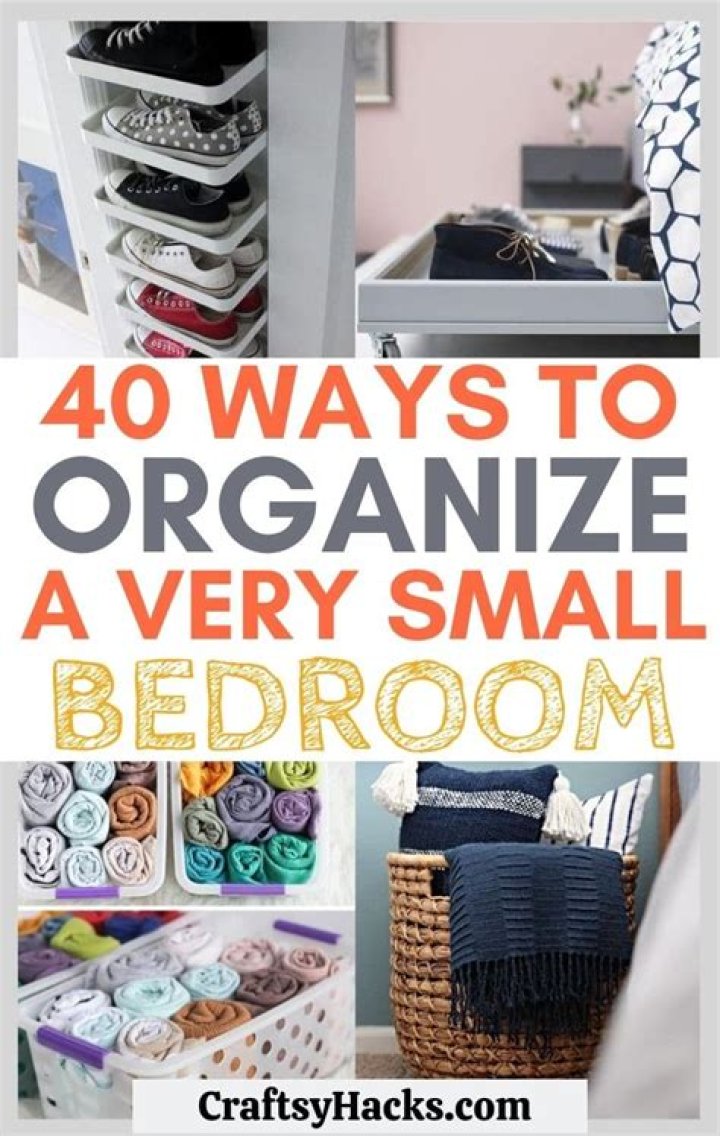How do you organize a small bedroom?