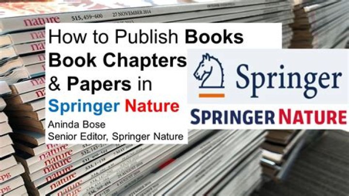 How do you publish a chapter in Springer?