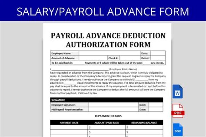 How do you record advance salary?