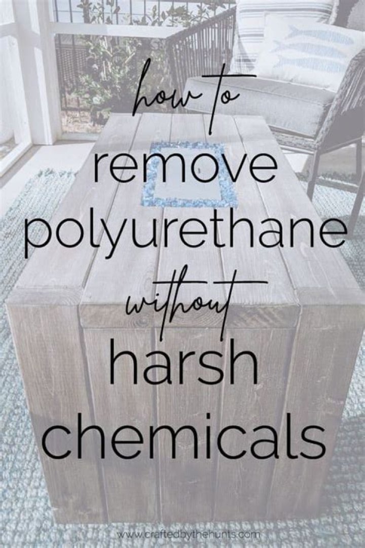 How do you remove polyurethane without staining?