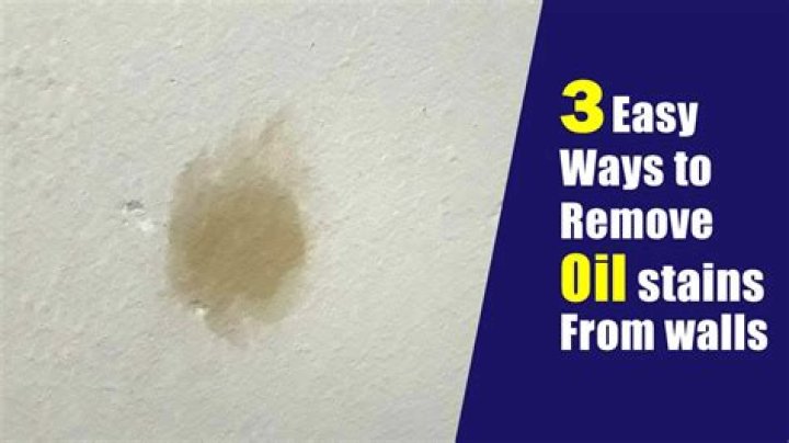 How do you remove stains from walls?