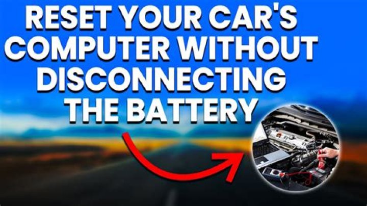 How do you reset an ECU without disconnecting the battery?