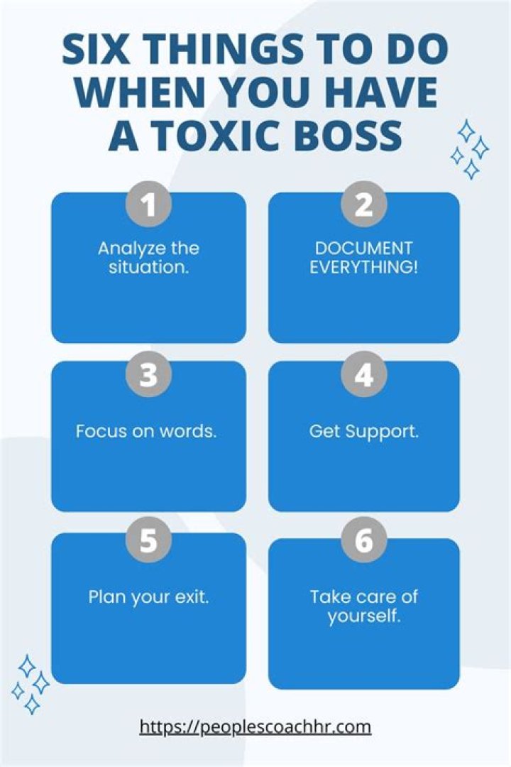 How do you respond to a toxic boss?