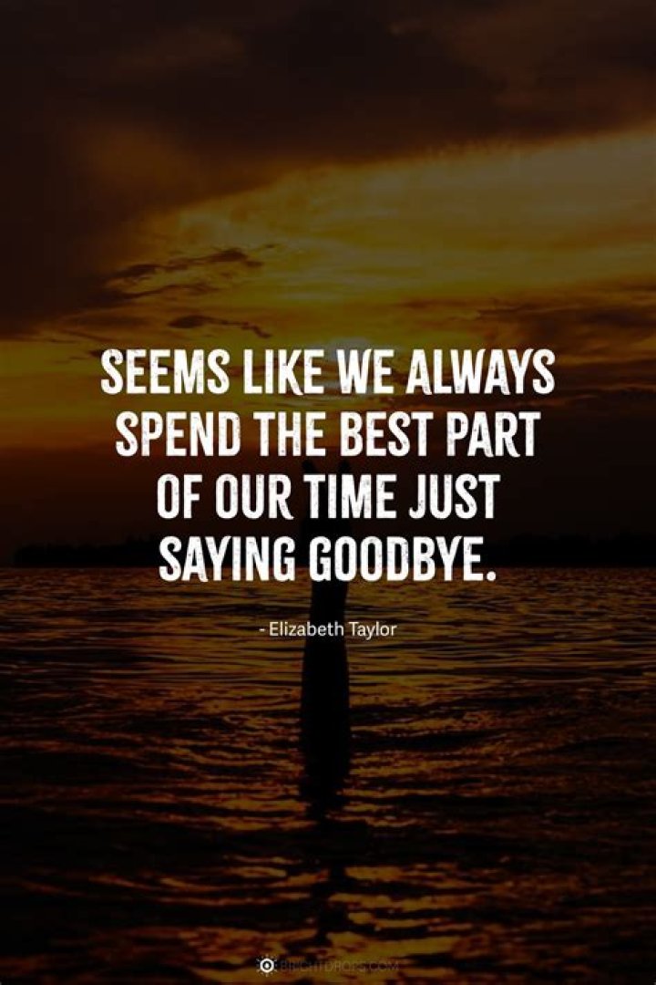 How do you say goodbye death?