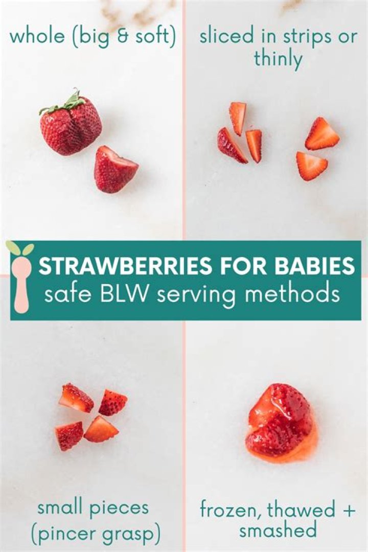 How do you serve strawberries for Blw?