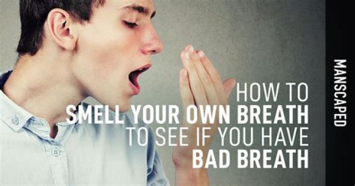 How do you smell your own breath?
