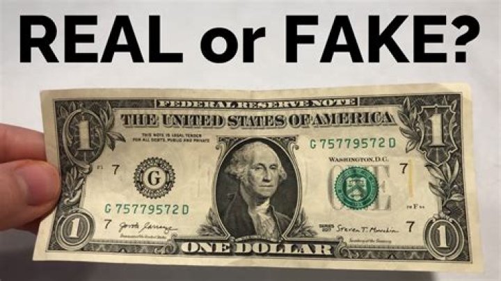 How do you tell if a bill is real or fake?