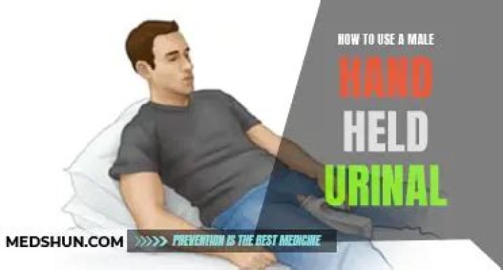 How do you use a urinal in bed?