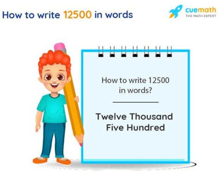 How do you write 12500 in English?