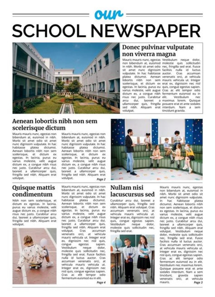 How do you write a good newspaper article for a school?