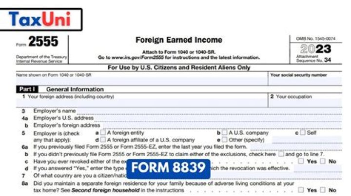 How does form 2555 work?