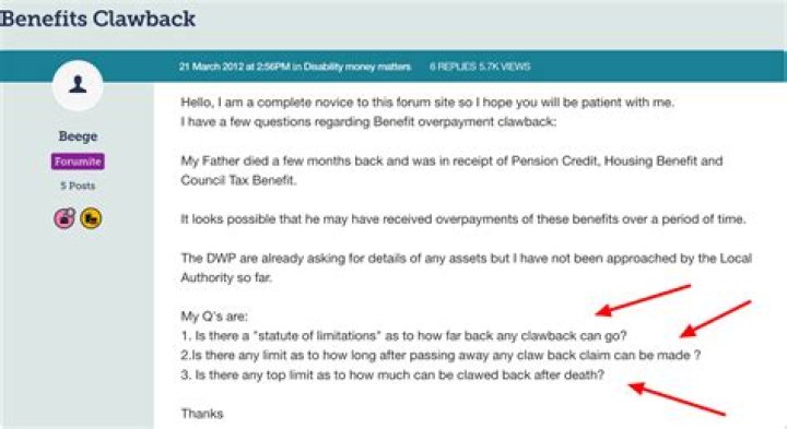 How far back can DWP claim overpayments?