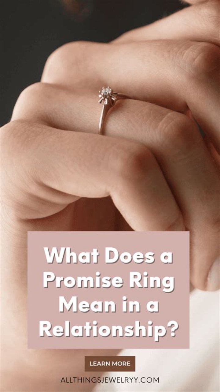 How long should you be in a relationship before you get a promise ring?