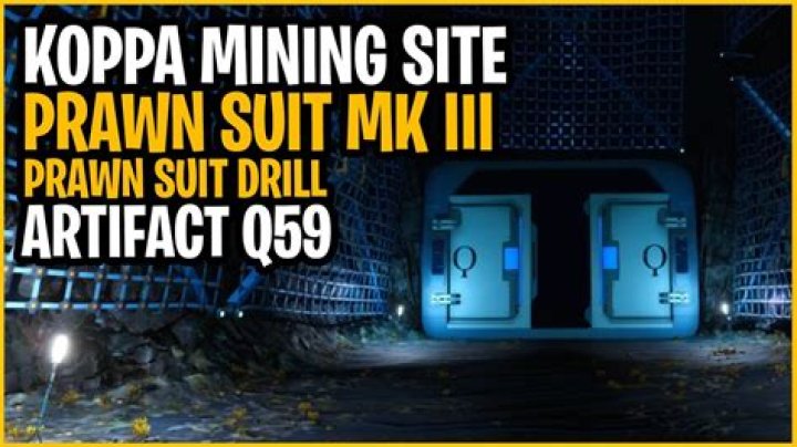 How many prawn suit fragments are in the Koppa mining site?