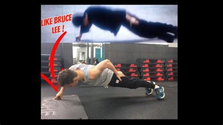 How many push ups could Bruce Lee do in a row?