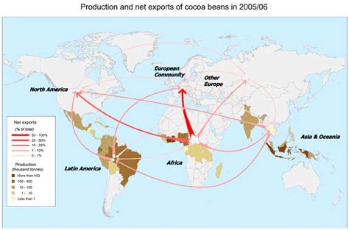 How much cocoa bean farmers are paid on average?