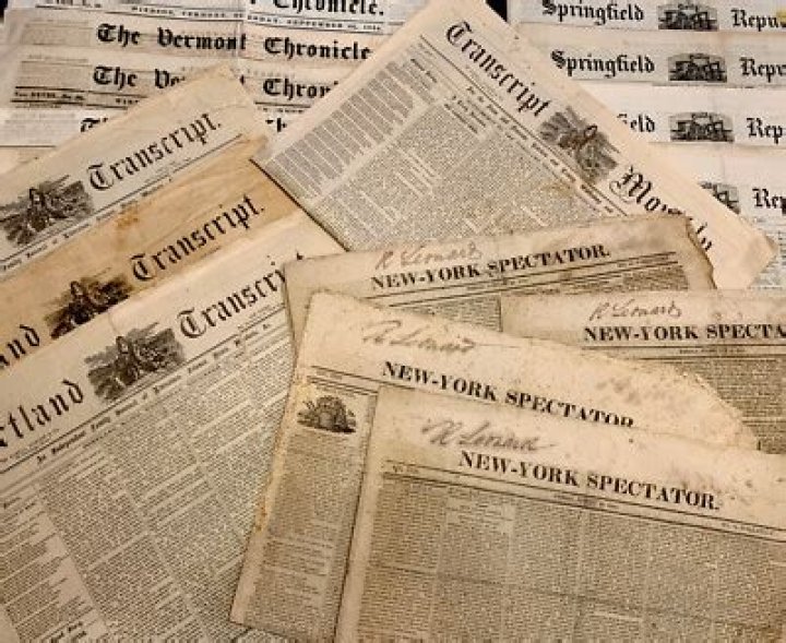 How much did a newspaper cost in the 1800s?