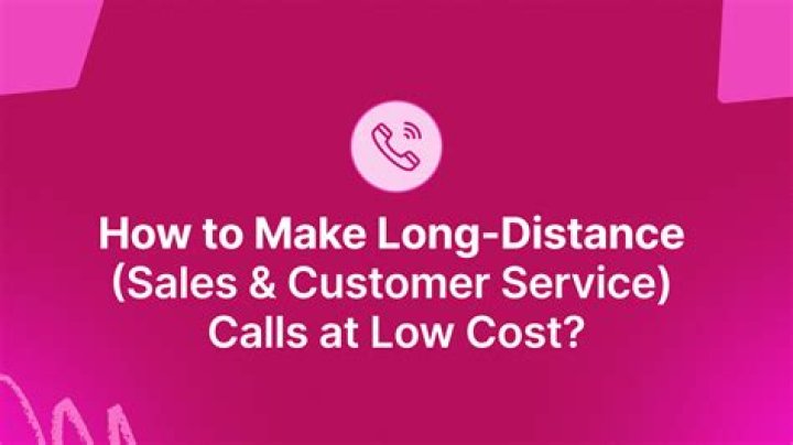 How much do long distance calls cost?