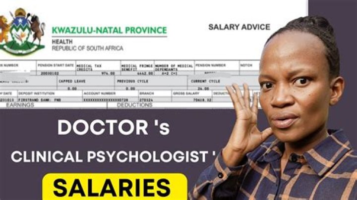 How much do psychologists earn in South Africa per month?