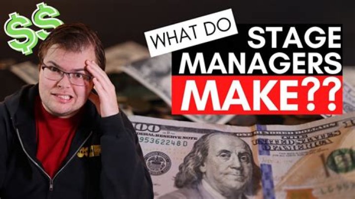 How much do stage managers get paid?
