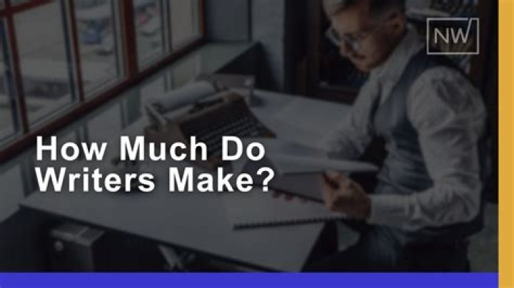 How much do writers make a year 2021?