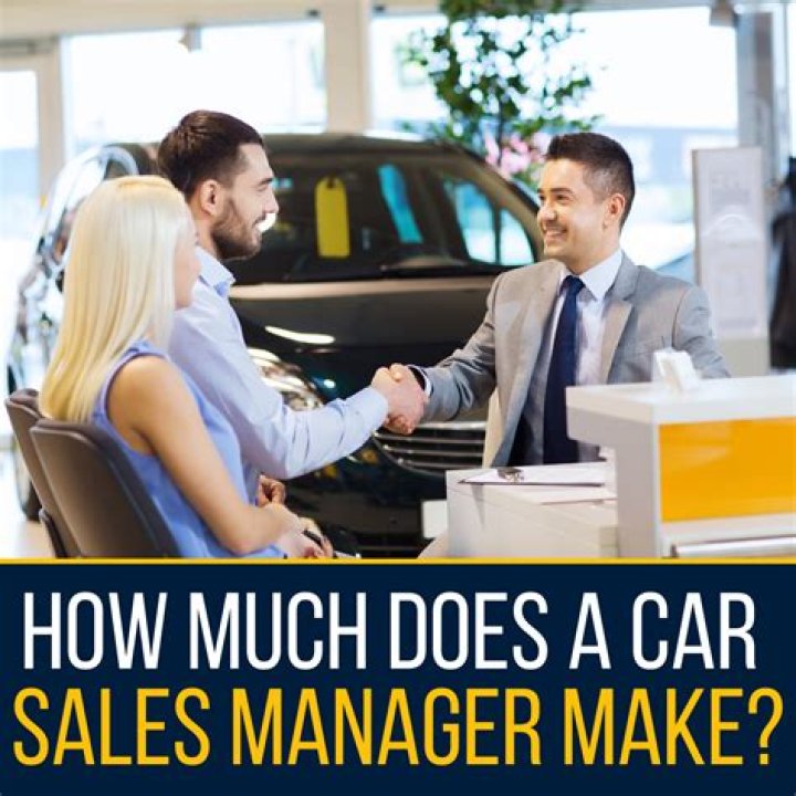 How much does a car sales manager earn UK?