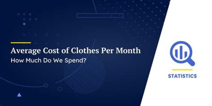 How much does a girl spend on clothes a month?