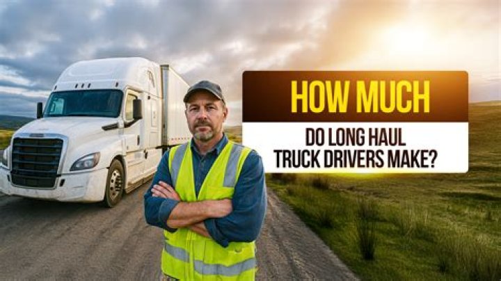 How much does a long haul truck driver make in Canada?