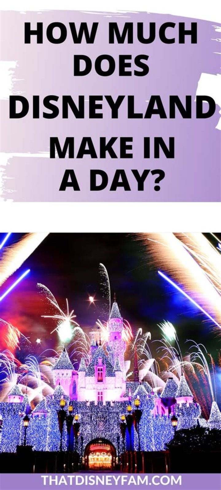 How much does Disneyland make in 1 day?