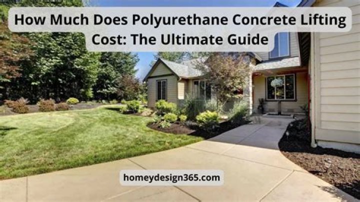 How much does polyurethane concrete lifting cost?
