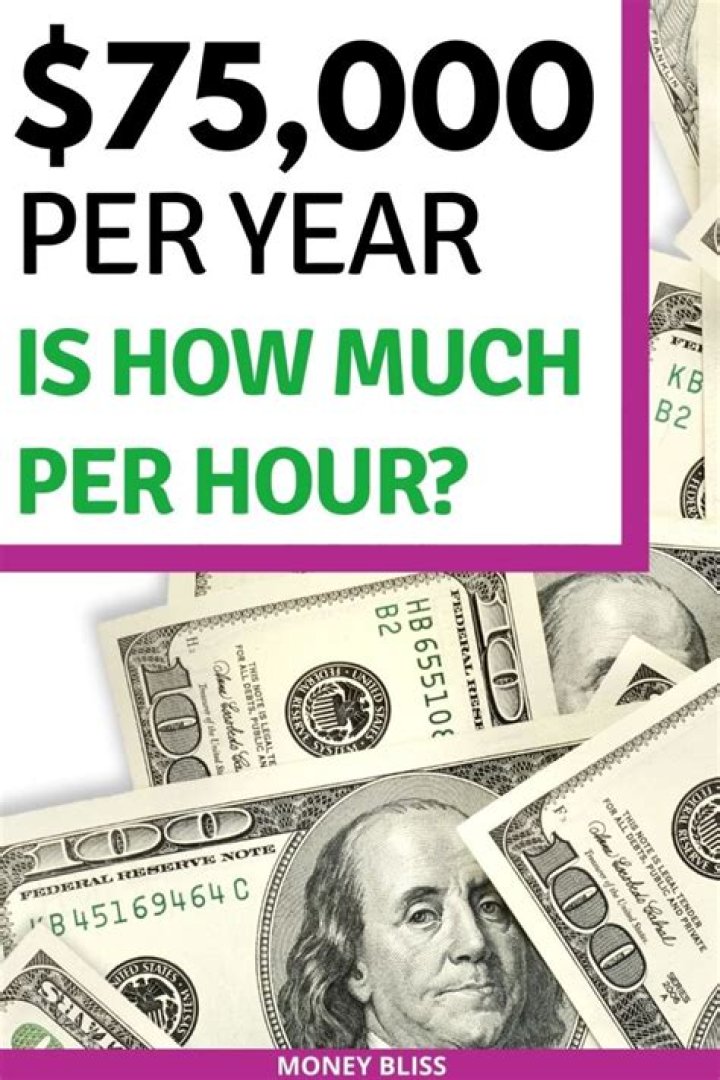 How much is 75000 a year per hour?
