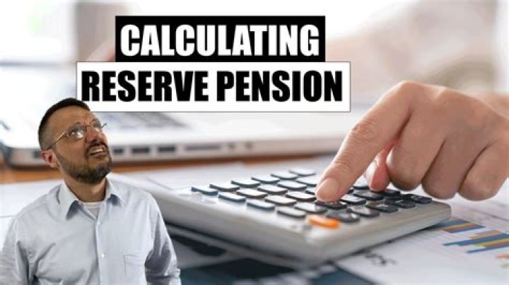 How much is an Army Reserve pension?