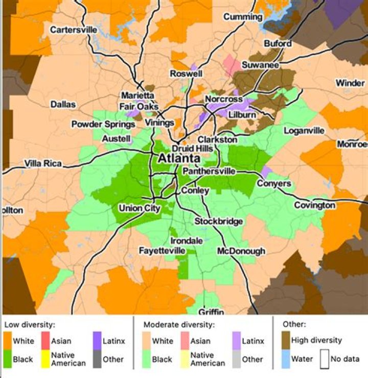 How much of Atlanta is black?