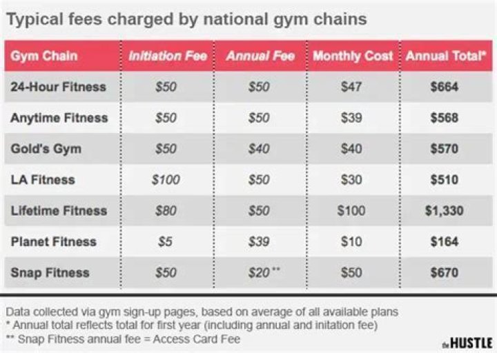 How much profit does a gym make a year?