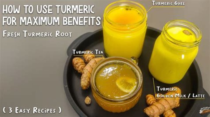 How much turmeric do you put in a glass of water?