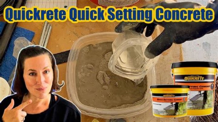 How much water do I add to Quikrete quick setting cement?