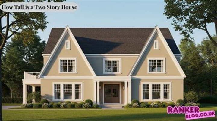 How tall is the average 2 story house?