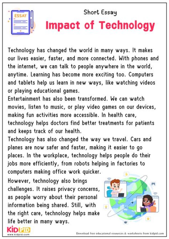 How technology affect our life paragraph?