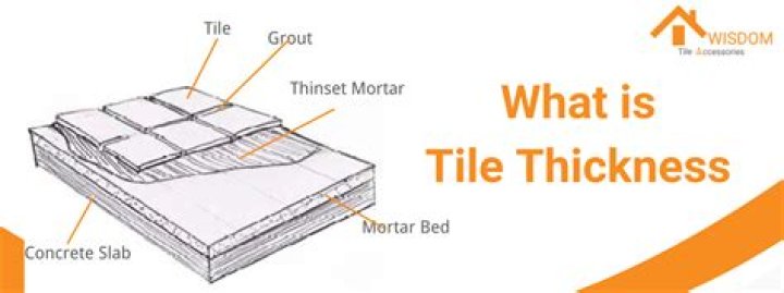 How thick should thinset be under tile?