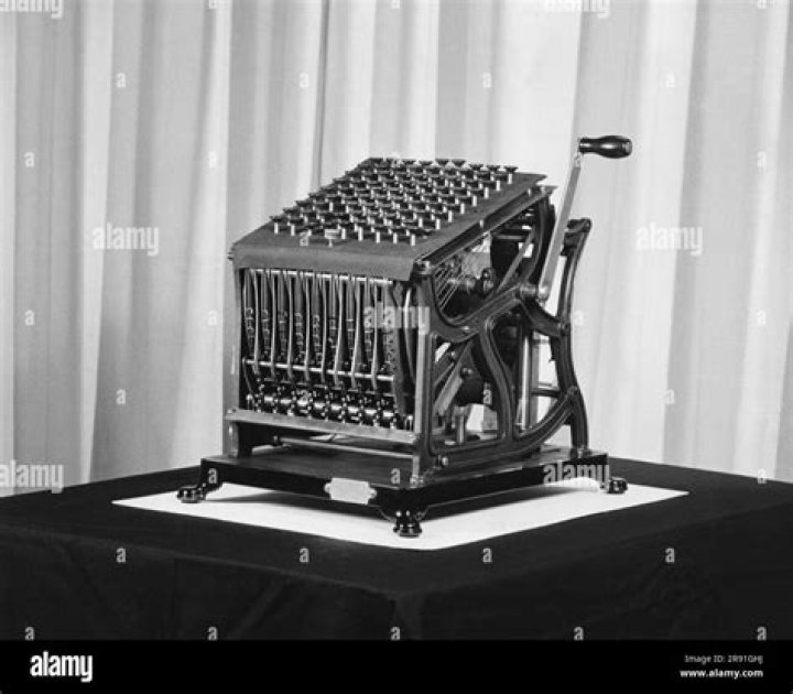 In what year was William Burroughs adding machine patented?