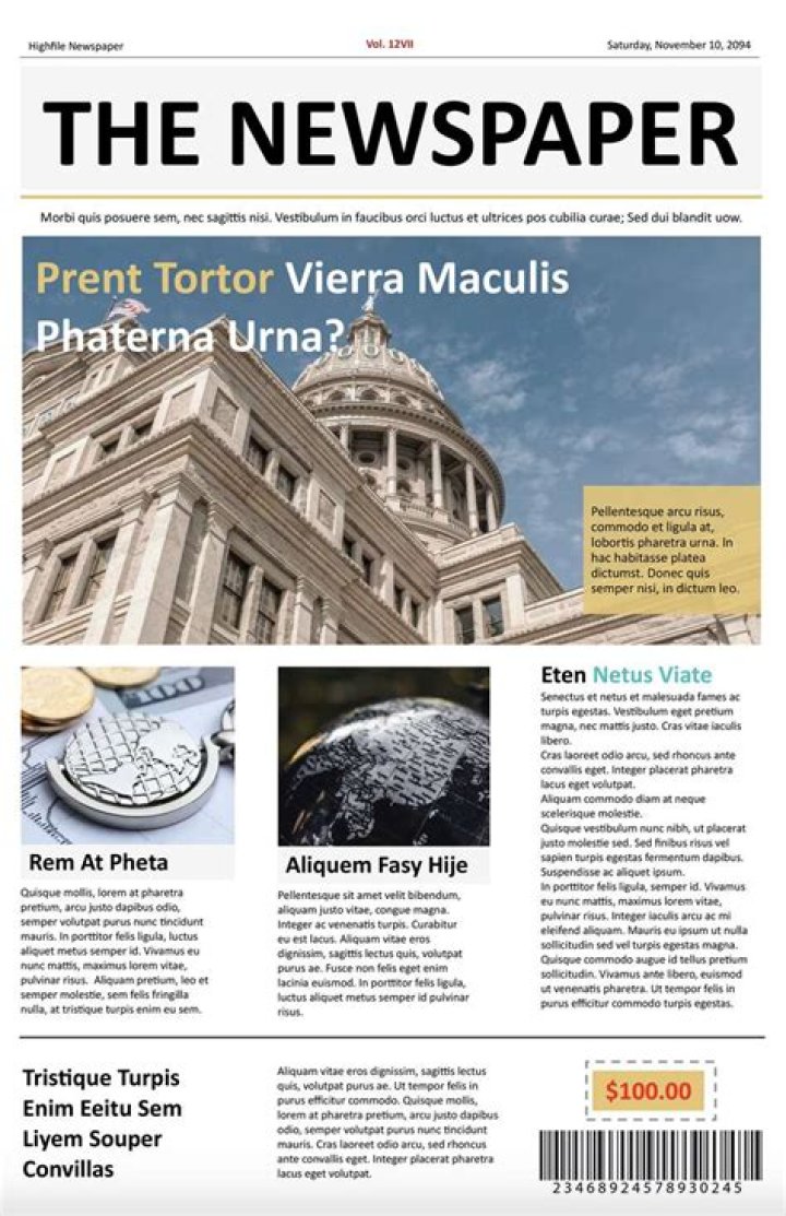 Is a newspaper article put in quotes?