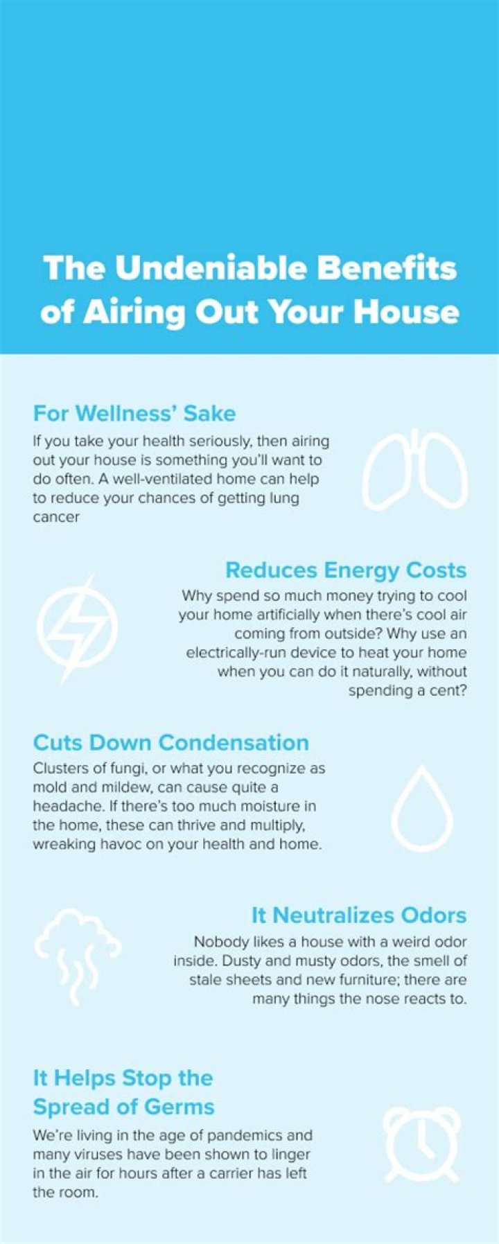 Is airing out your house good?